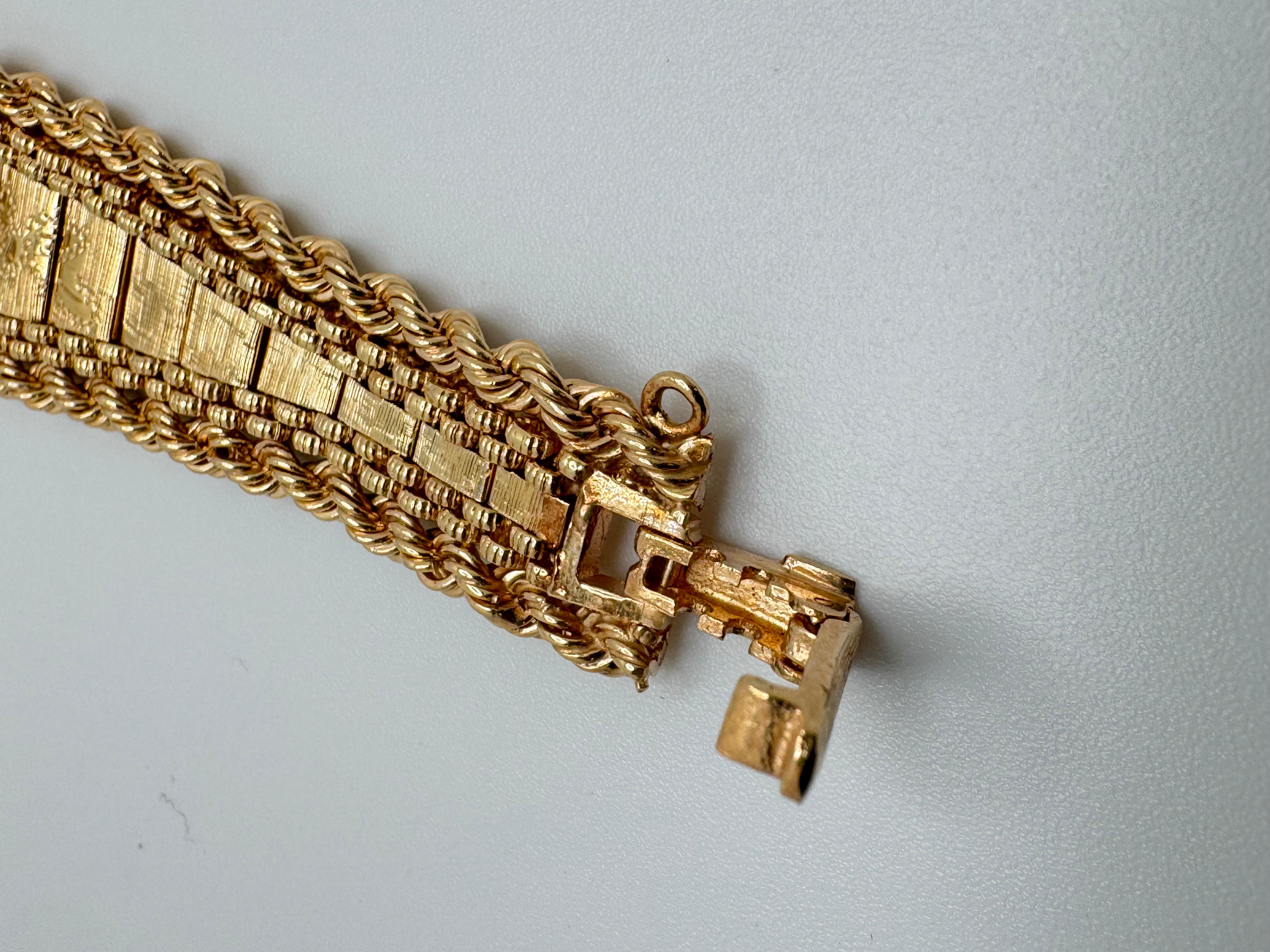 Women's or Men's GENEVA 14K Gold Watch For Sale