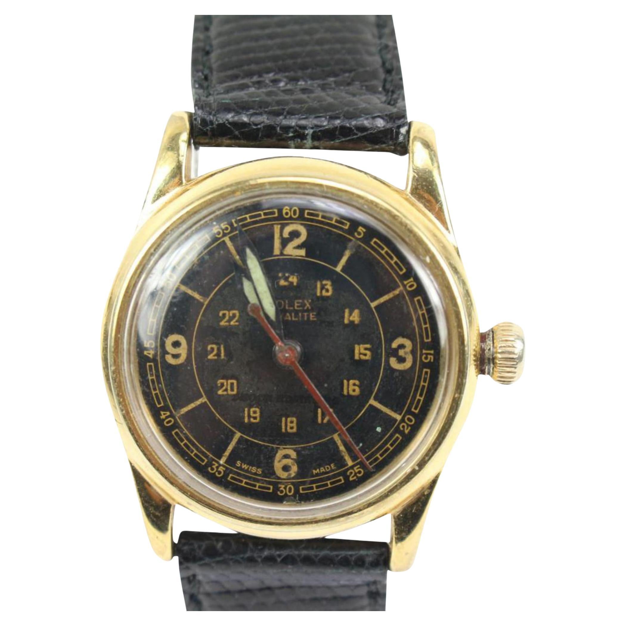 Geneva 1942 WWII Era 30mm Royalite Watch Ref 3478 52ge325s For Sale