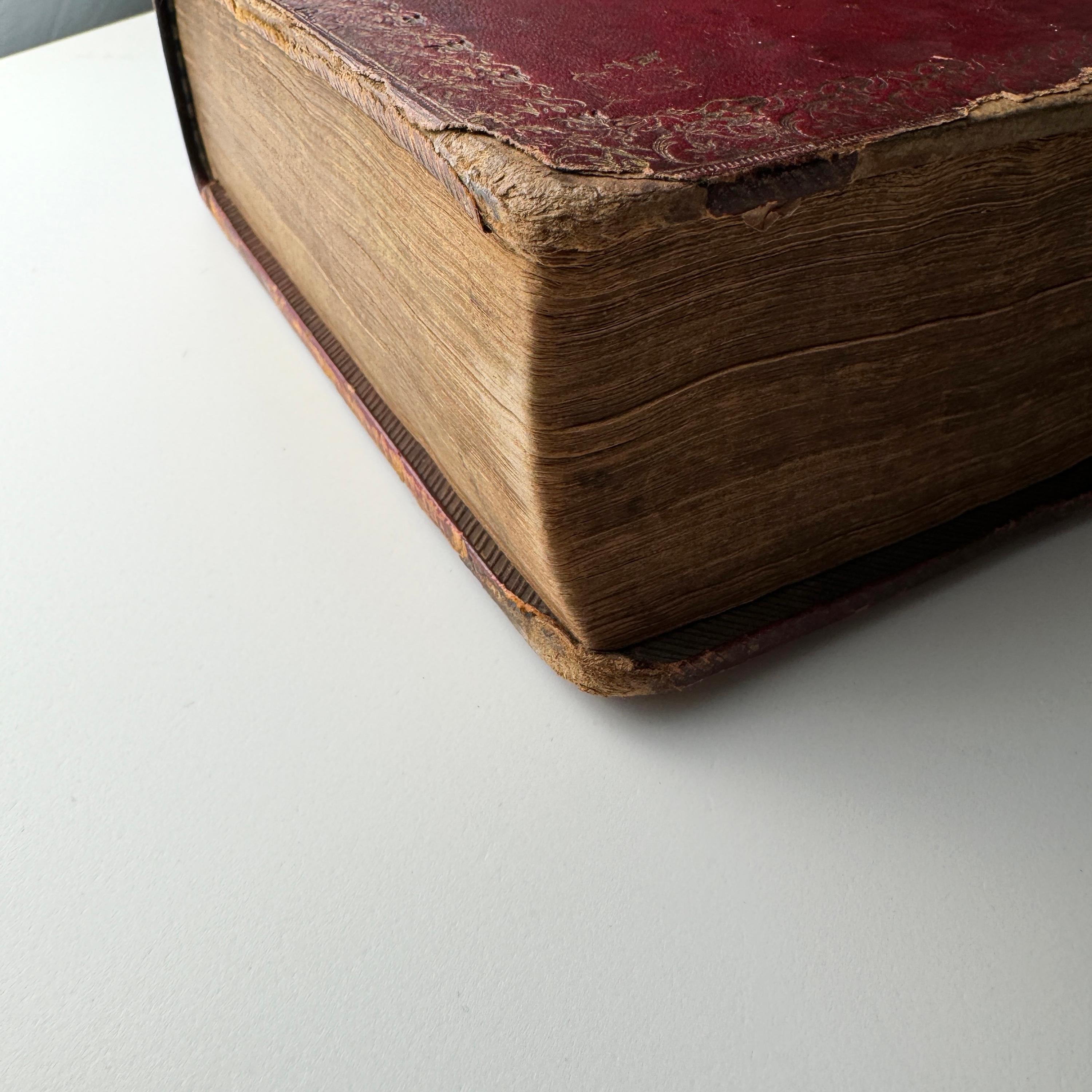 Bible de Geneva, Christopher Barker, Londres, datée de 1599 Bon état - En vente à Southbury, CT