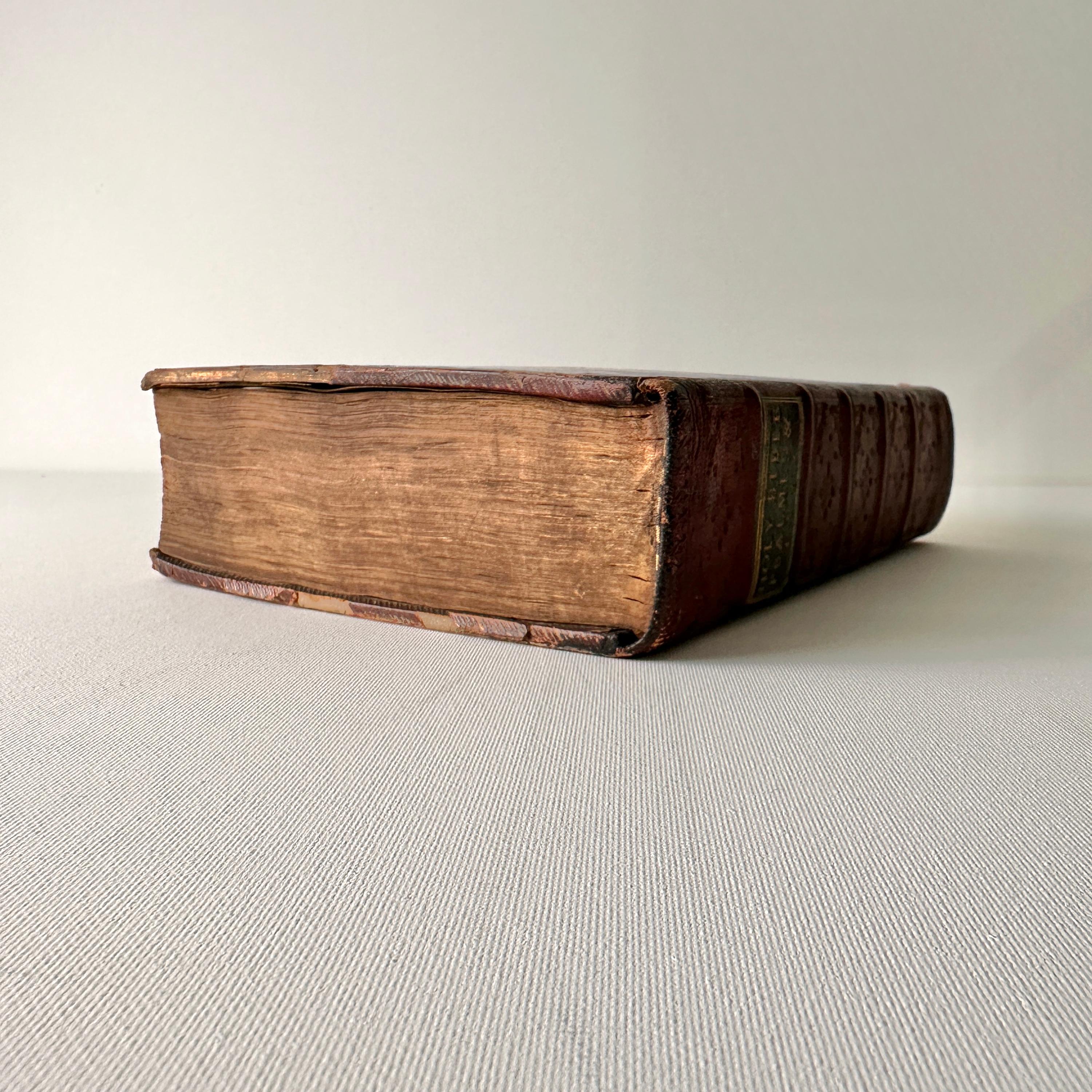 Cuir Bible de Geneva, Christopher Barker, Londres, datée de 1599 en vente
