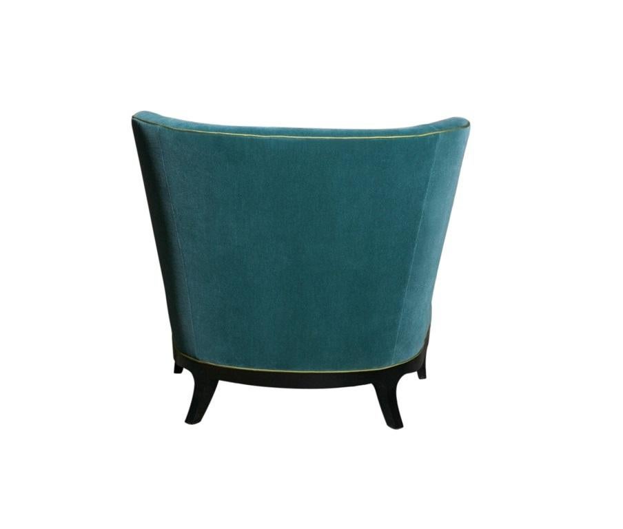 Geneva Club Chair with Ottoman by Donghia For Sale 3