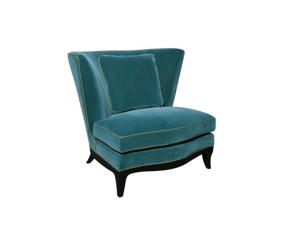 American Geneva Club Chair with Ottoman by Donghia For Sale