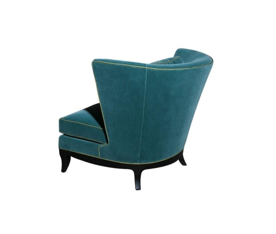 Geneva Club Chair with Ottoman by Donghia For Sale 1