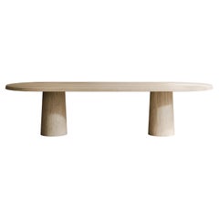 Geneva Dining Table in Hand-Sculpted French Oak by Paloma Editions
