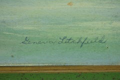 "Fisherman On A Lake" 1978 by Geneva Litchfield