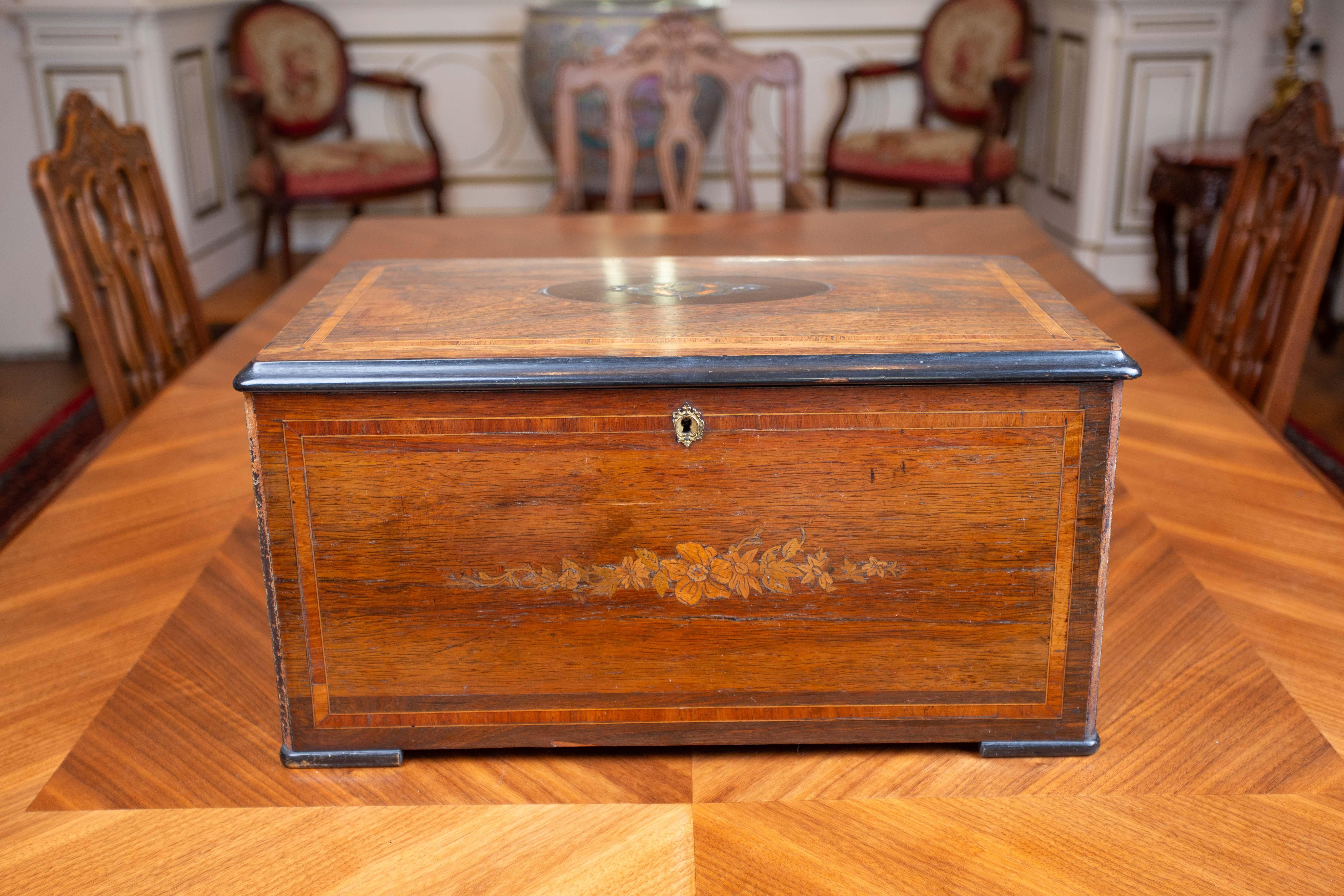 Geneva music box with bells For Sale 4