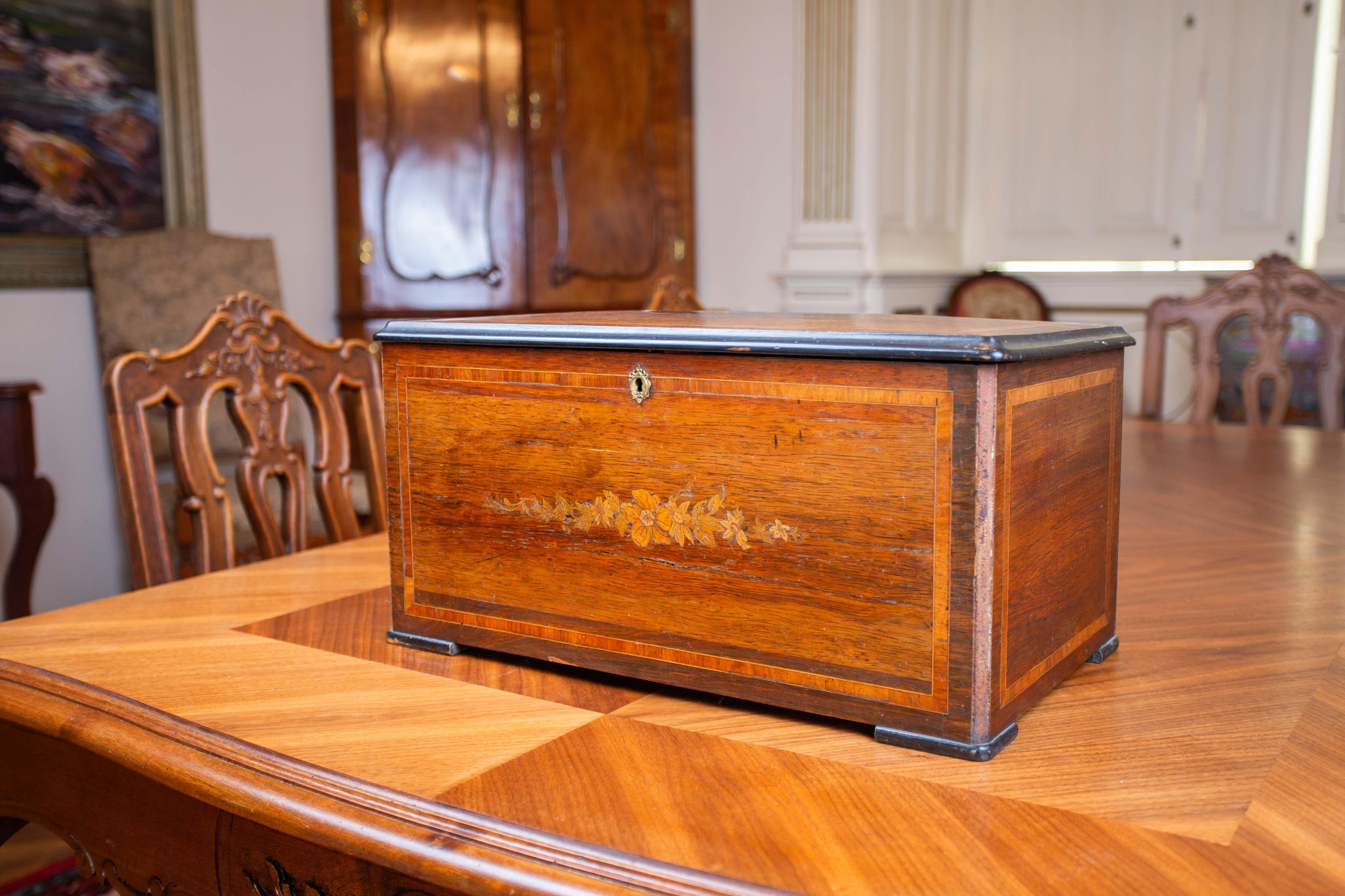 Geneva music box with bells For Sale 5