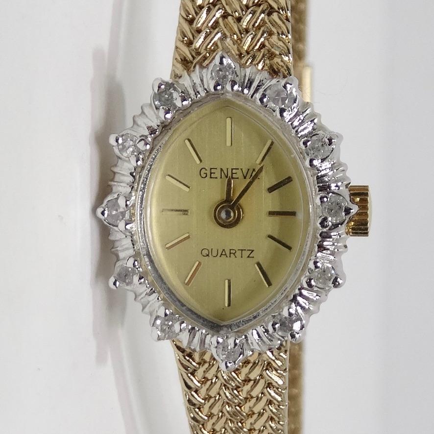 Geneva Wristwatch 14K Gold In Good Condition In Scottsdale, AZ