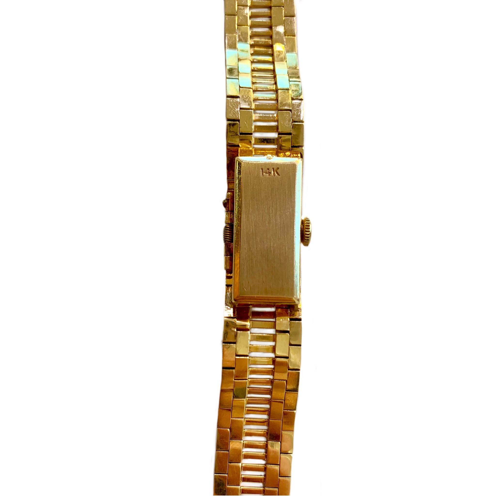 Women's Geneve 14 Karat and Diamond Cover Wrist Watch