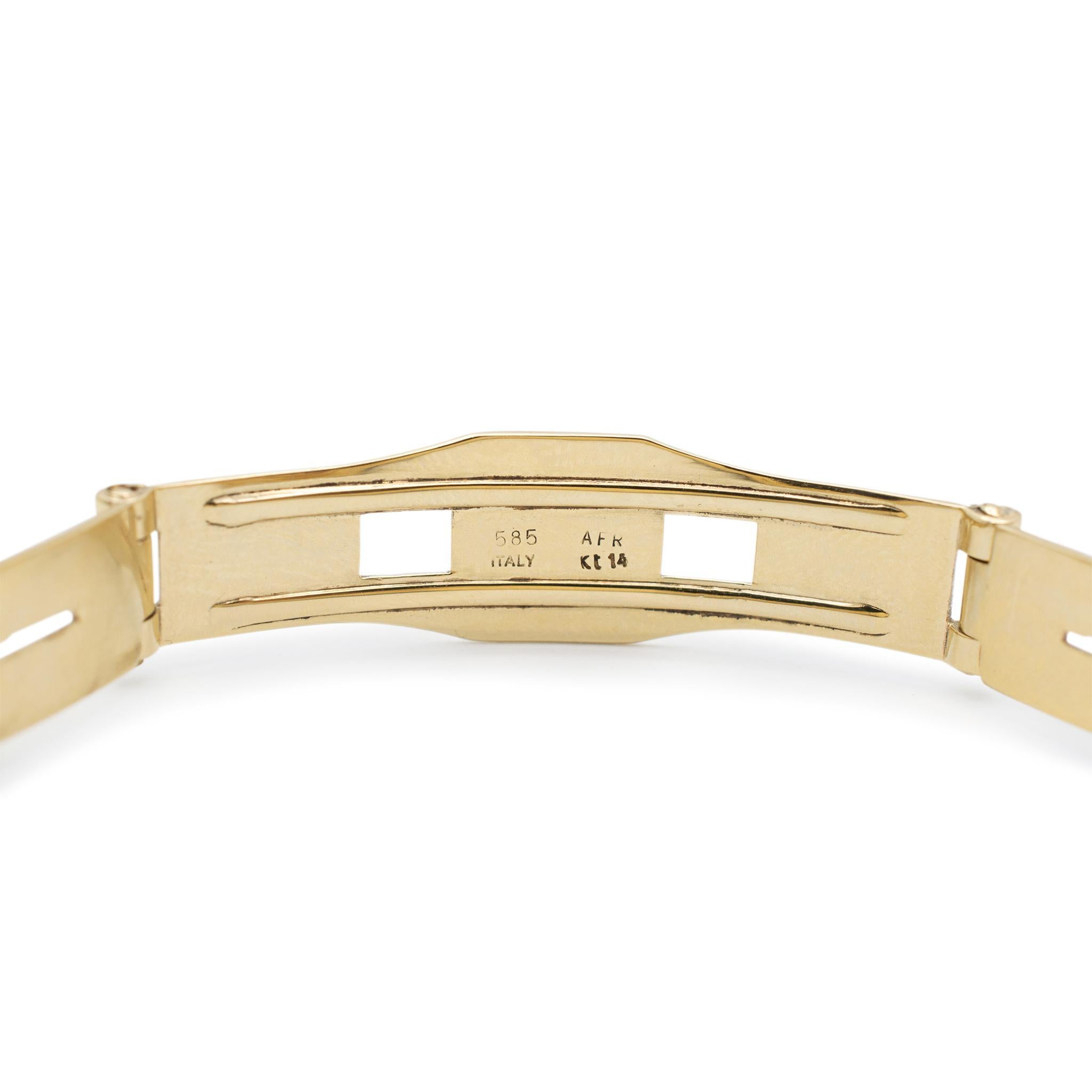 Geneve 26MM Quarz Weißes römisches Zifferblatt 14K Gelbgold Damenuhr im Zustand „Hervorragend“ in Houston, TX