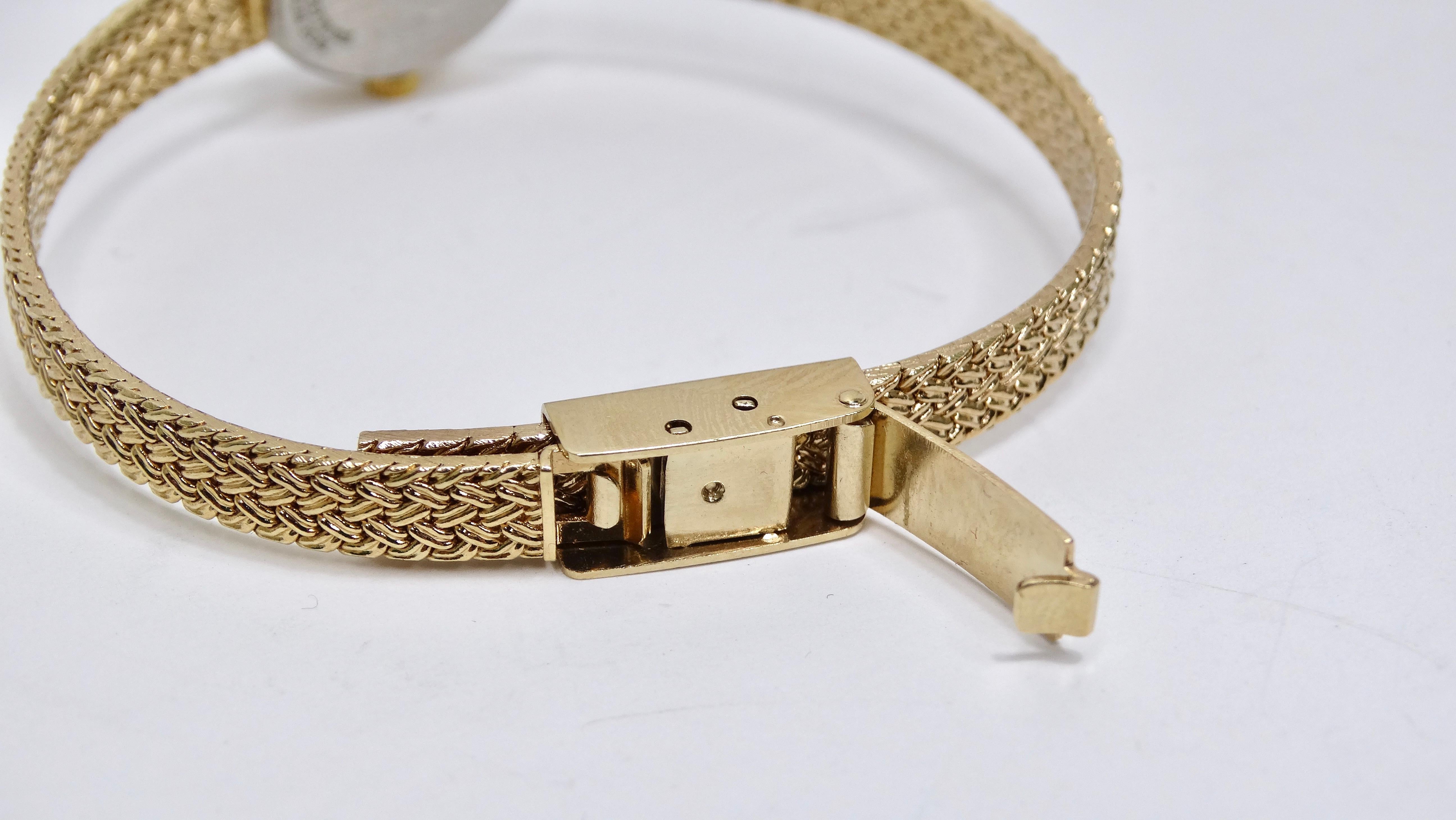 Women's Geneve Diamond 14k Gold Bracelet Wrist Watch