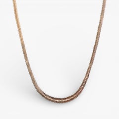 Geneve graduated necklace In 14 carat gold by BNH. Length: 50 cm, weight: 142 g.