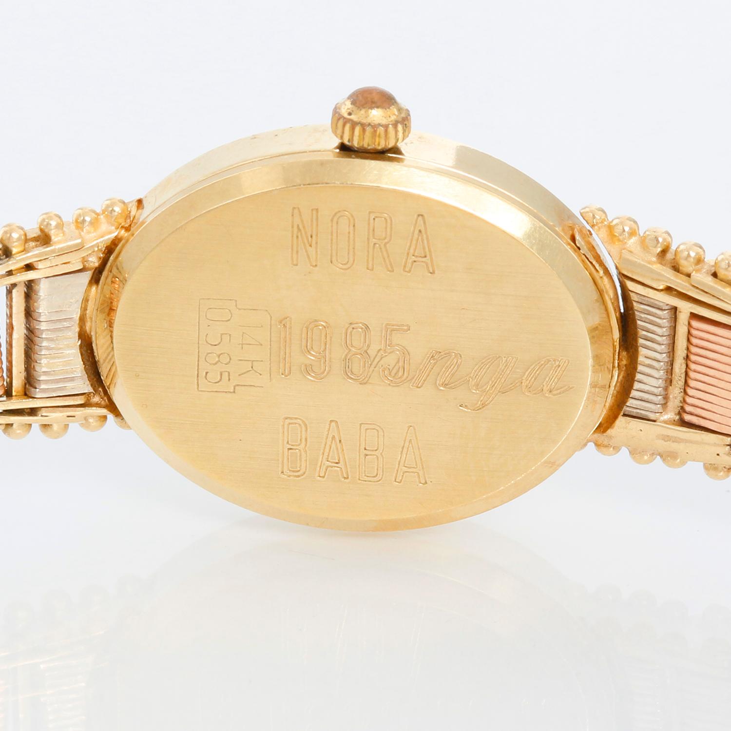 geneve ladies 14k gold watches
