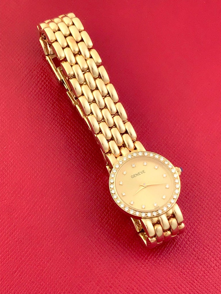 Genève Ladies Quartz at 1stDibs rolex geneve cellini, diamond quartz