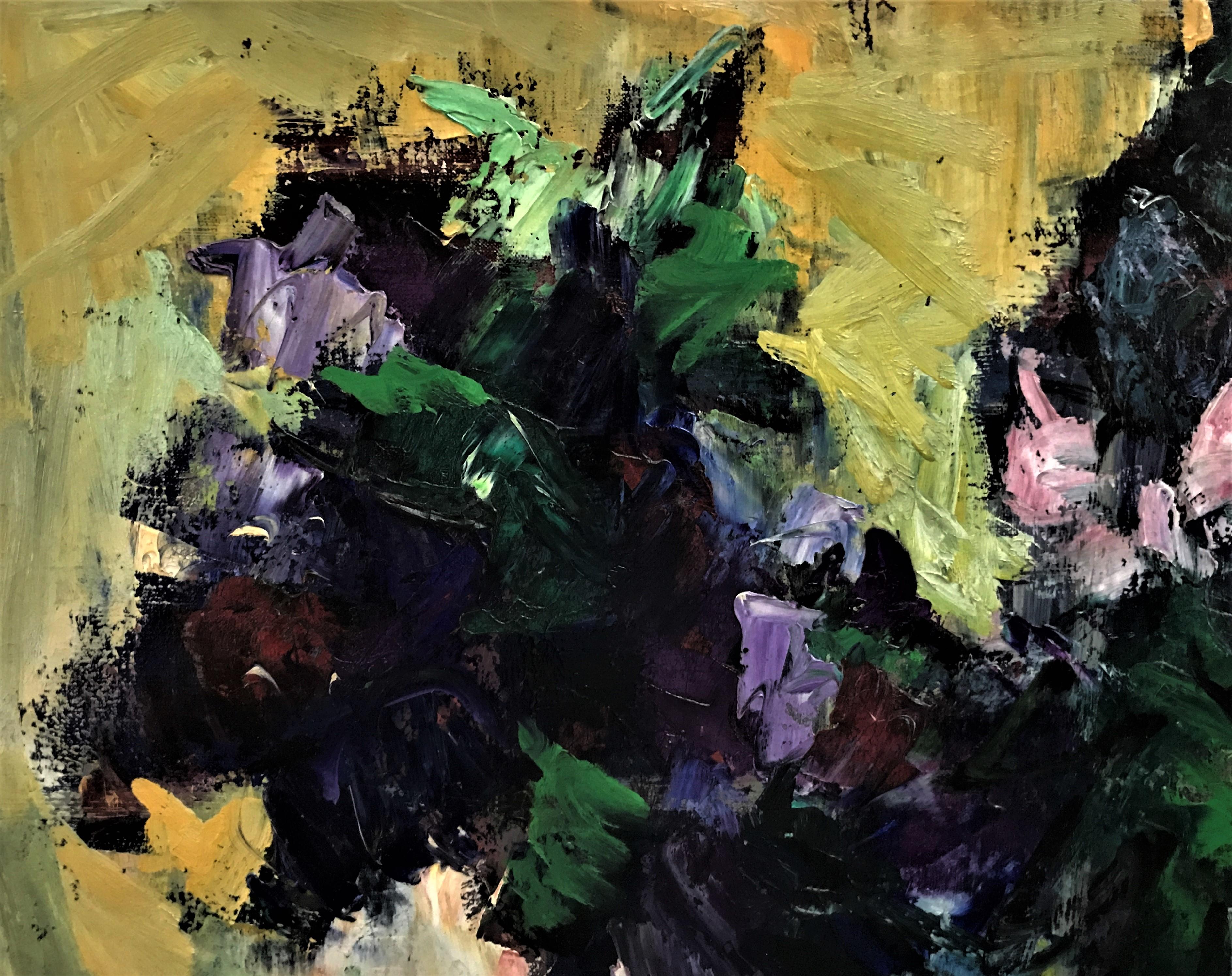  Bouquet de fleurs, nature morte impressionniste, huile sur toile originale, 20e siècle - Impressionnisme Painting par Geneviève Chapront