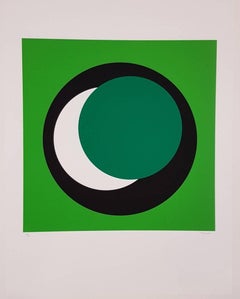 Dunkelgrüner Kreis (Cercle vert foncé)