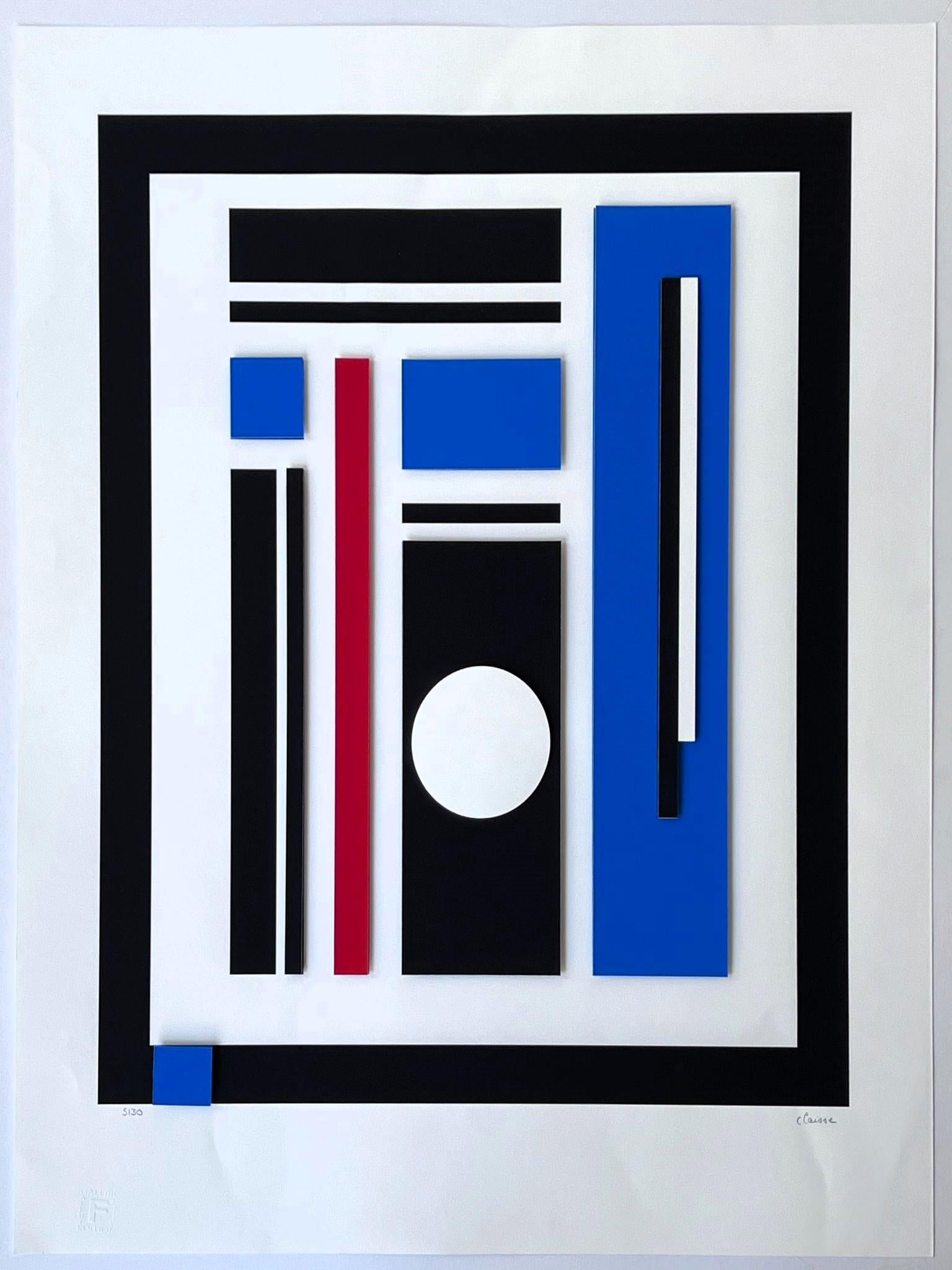 Geometric composition - Print by Geneviève Claisse