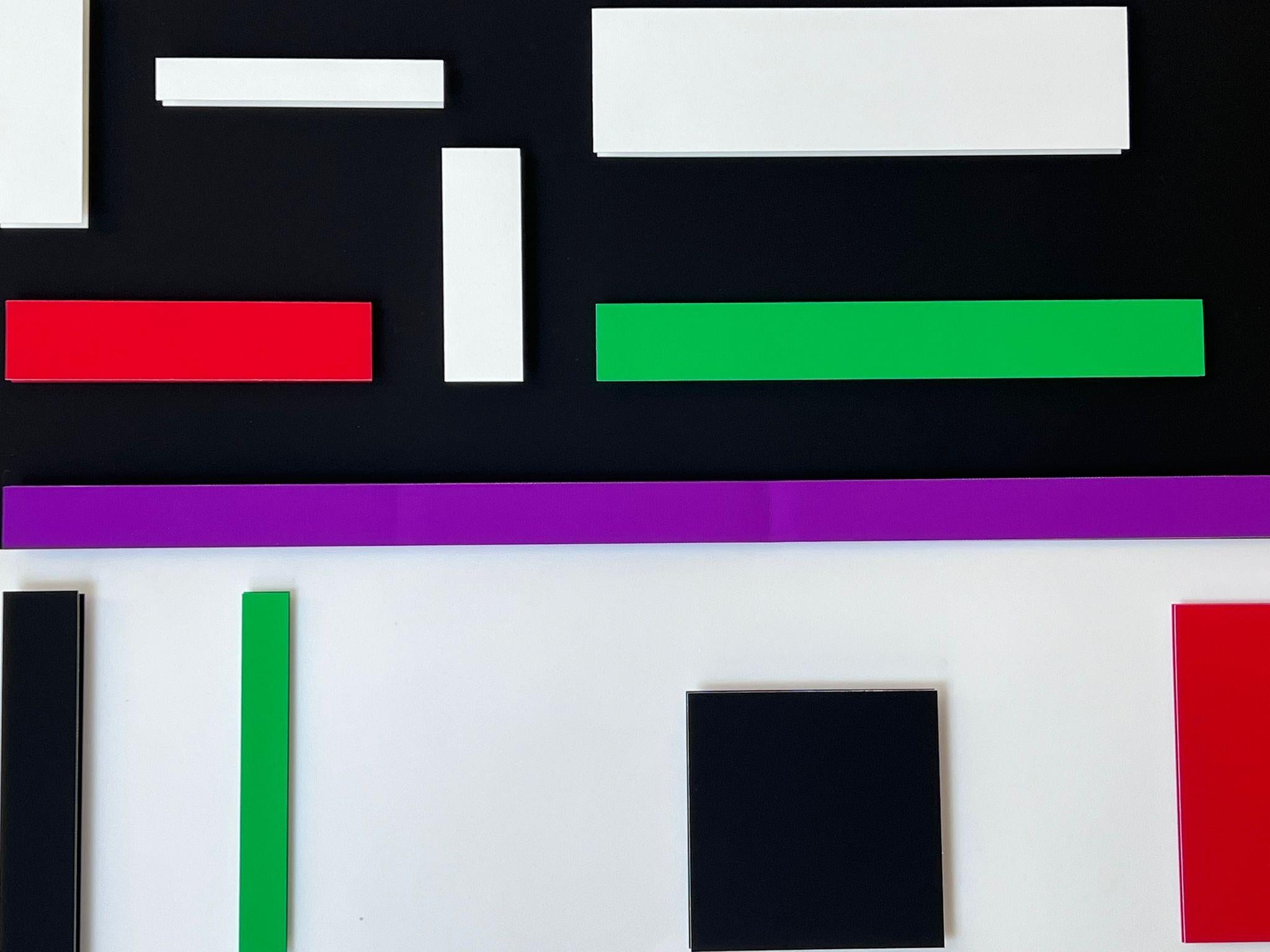 Geometric composition - Abstrait Print par Geneviève Claisse