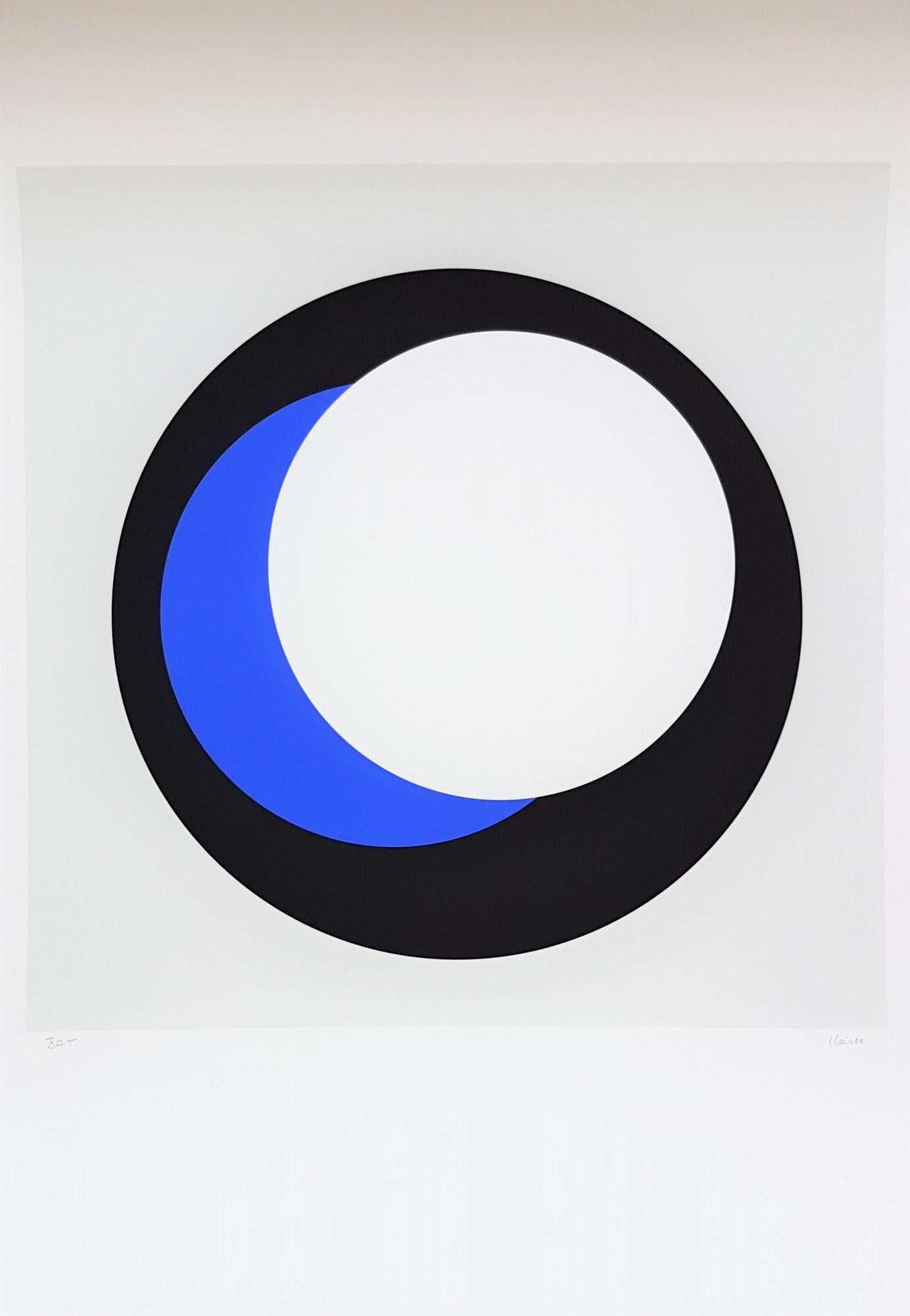 White Circle (Cercle blanc) - Print by Geneviève Claisse