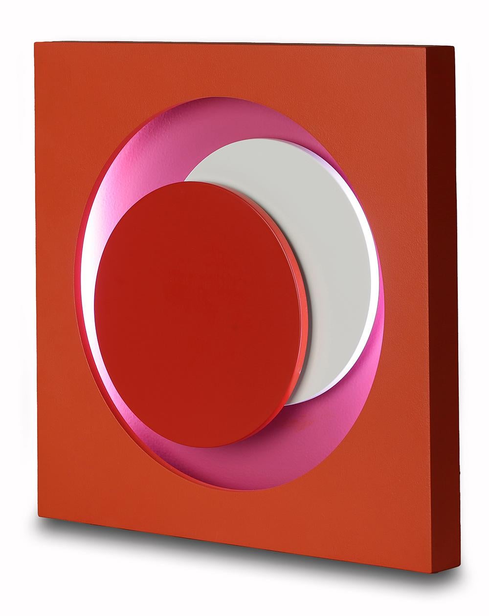 Geneviève Claisse Abstract Sculpture - Cercle rouge