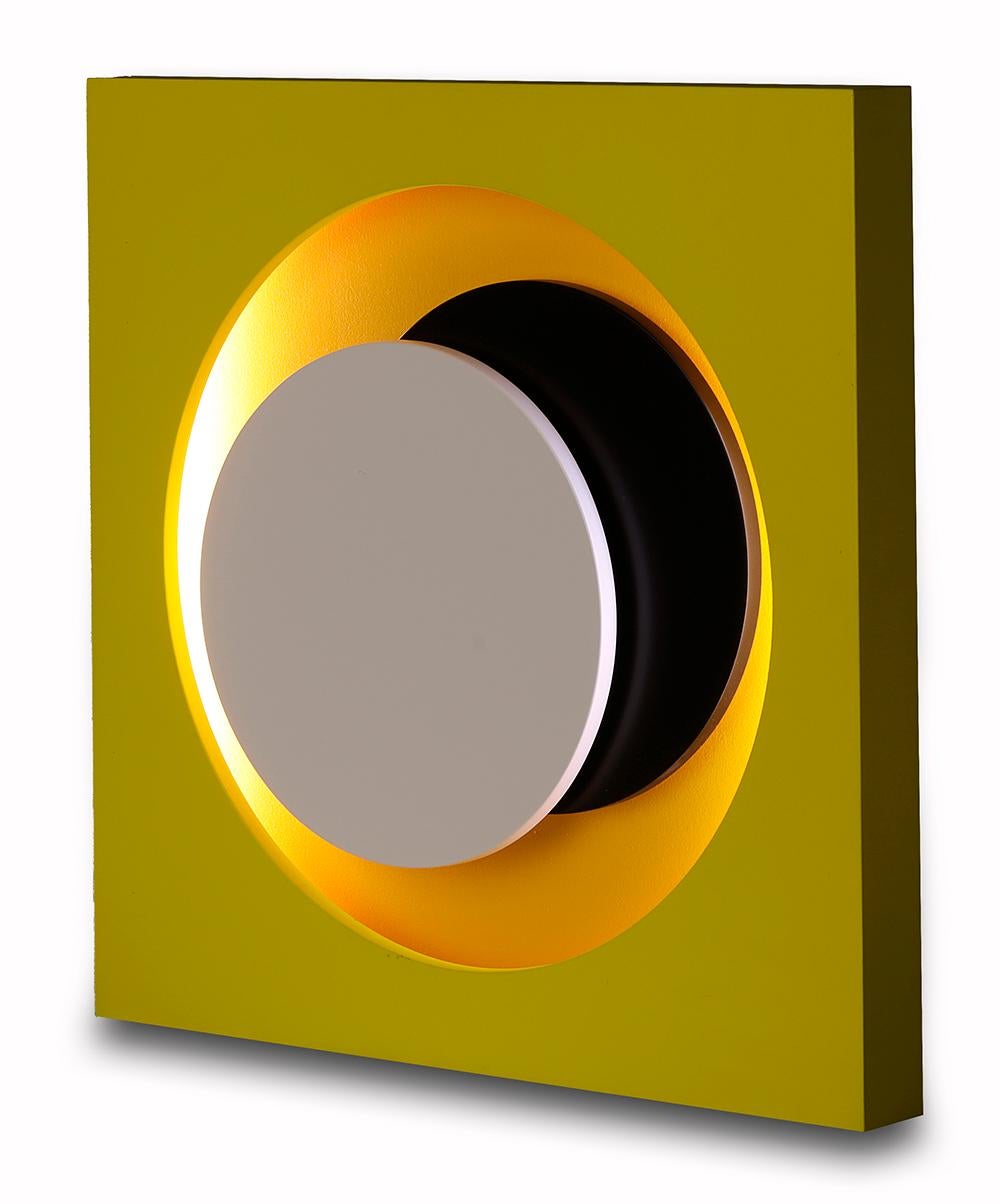 Geneviève Claisse Abstract Sculpture - Cercles jaune