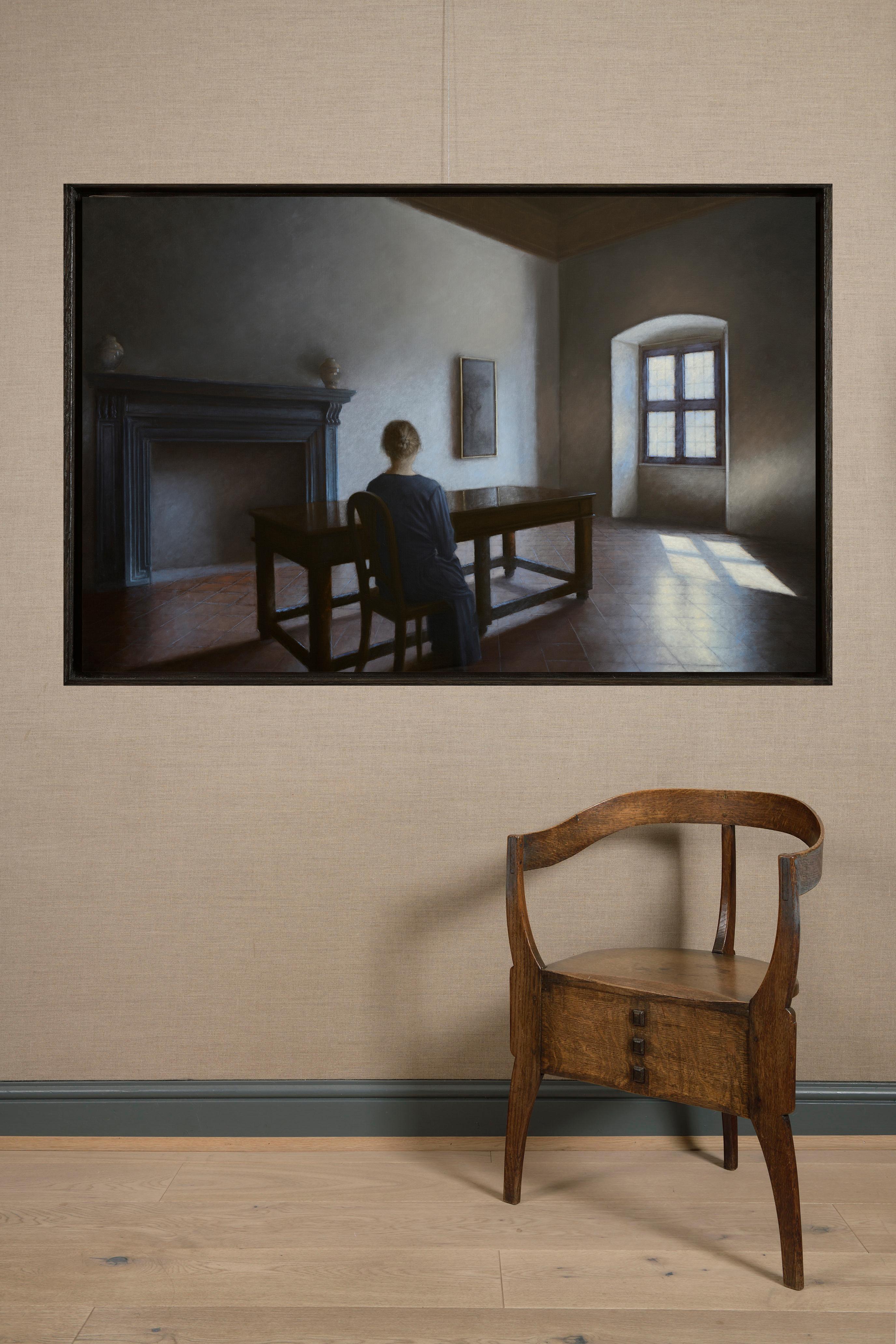 l’Attente II - Painting by Geneviève Daël