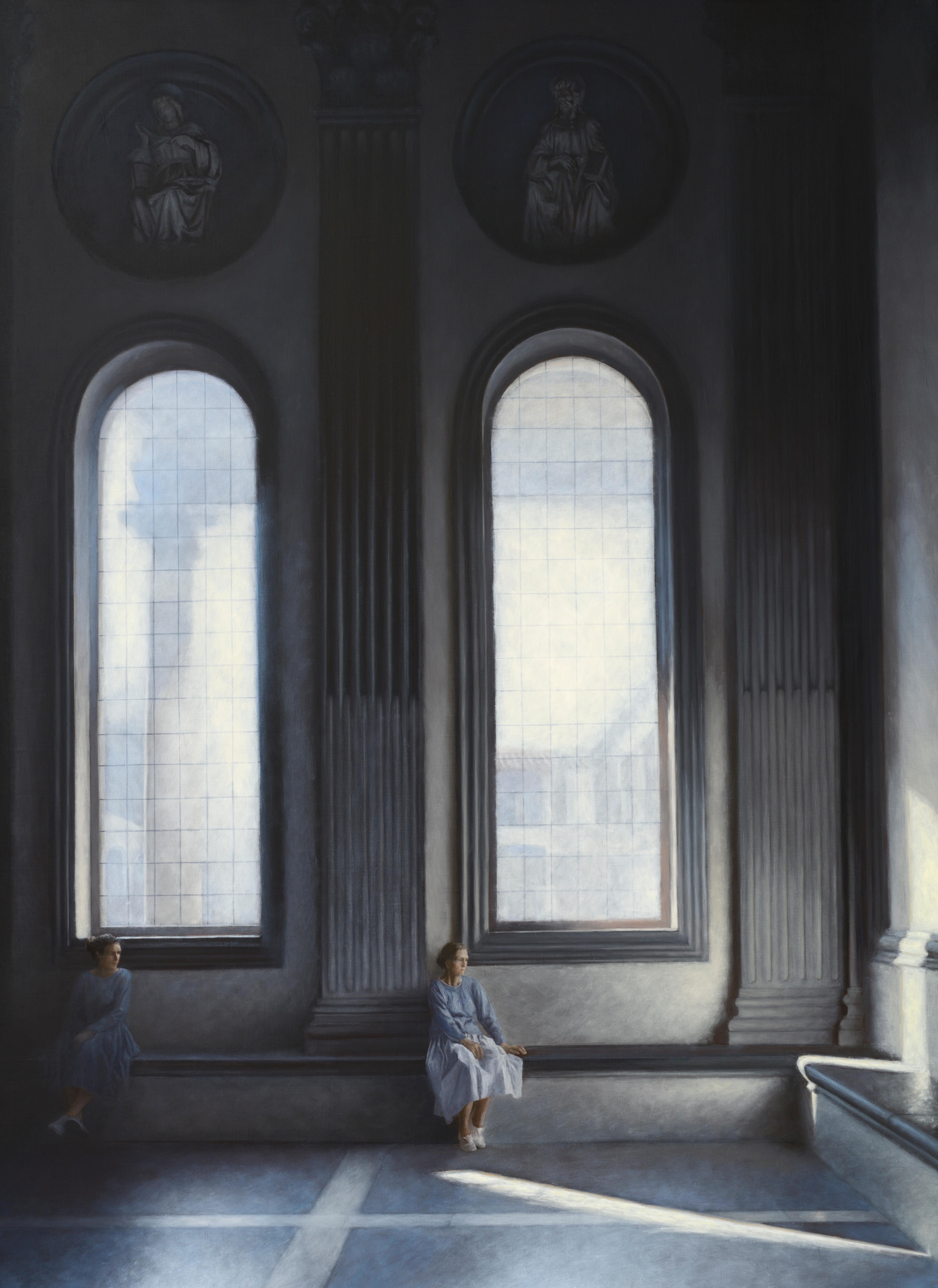 Geneviève Daël Interior Painting - Nella Cappella dei Pazzi 