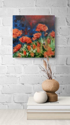 A Night With You (Oil Painting, Impasto, Impressionism, Colorful, Pastel, Warm)
