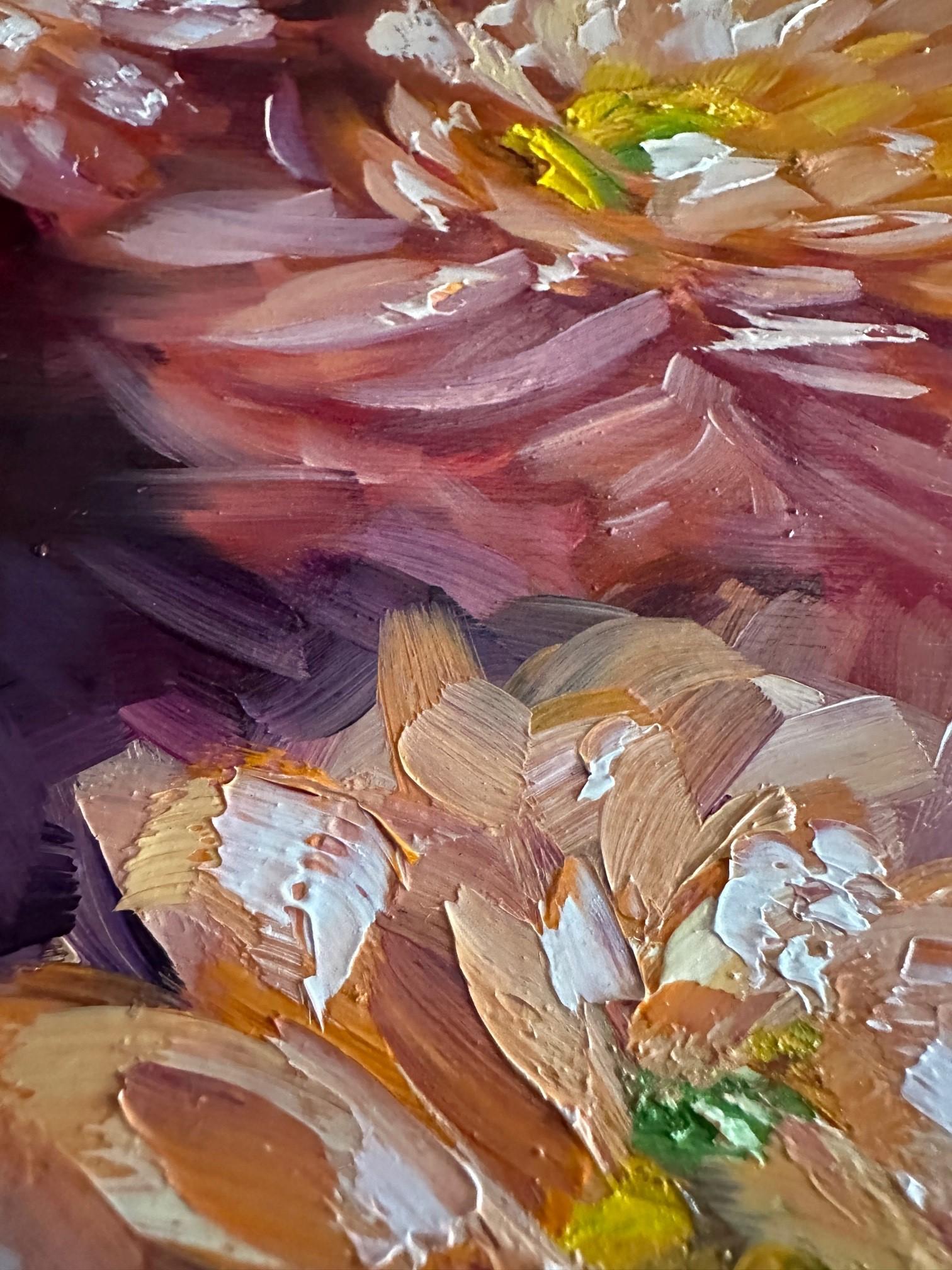 Automn (Oil Painting, Impasto, Impressionism, Colorful, Flower, Positive) 2