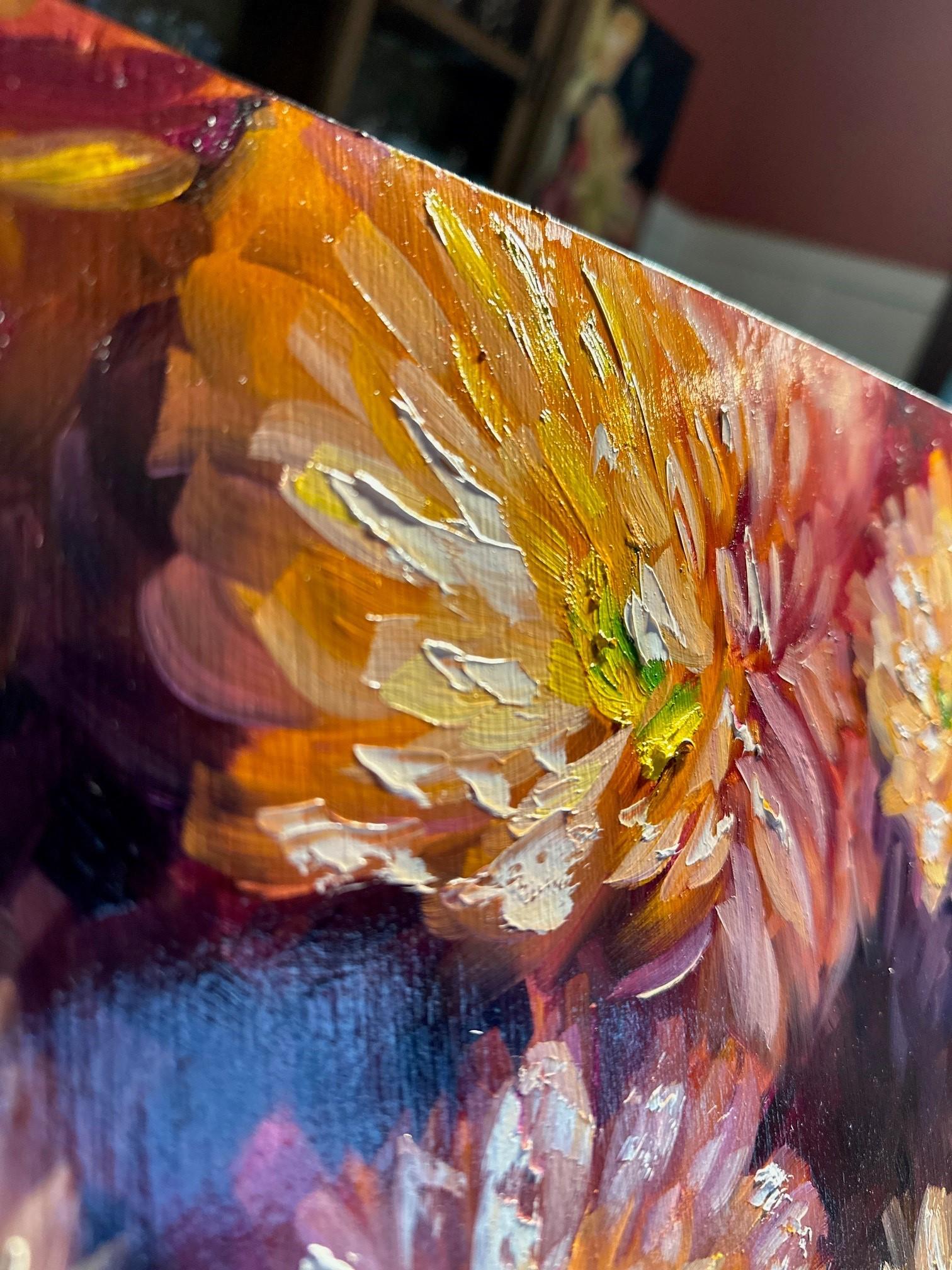 Automn (Oil Painting, Impasto, Impressionism, Colorful, Flower, Positive) 4