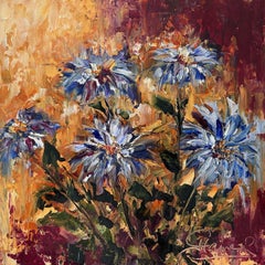 Blue Jeans (Oil Painting, Impasto, Impressionism, Colorful, Pastel, Earthy)