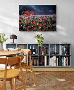Blues of You (Oil Painting, Impasto, Impressionism, Colorful, Pastel, Dramatic)