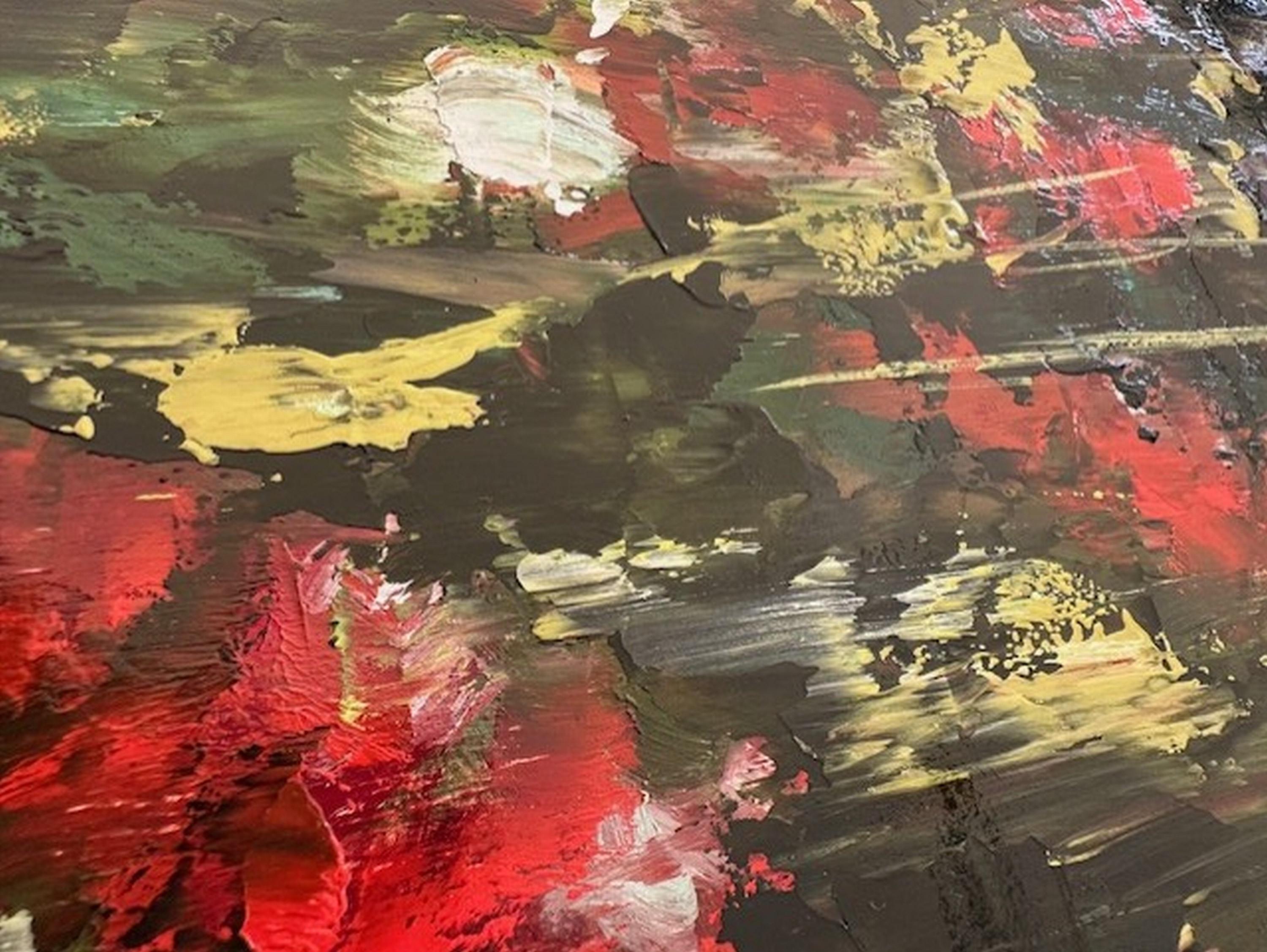 The Mountains (Ölgemälde, Impasto, Impressionismus, Farbenfroh, Ikonisch) im Angebot 5