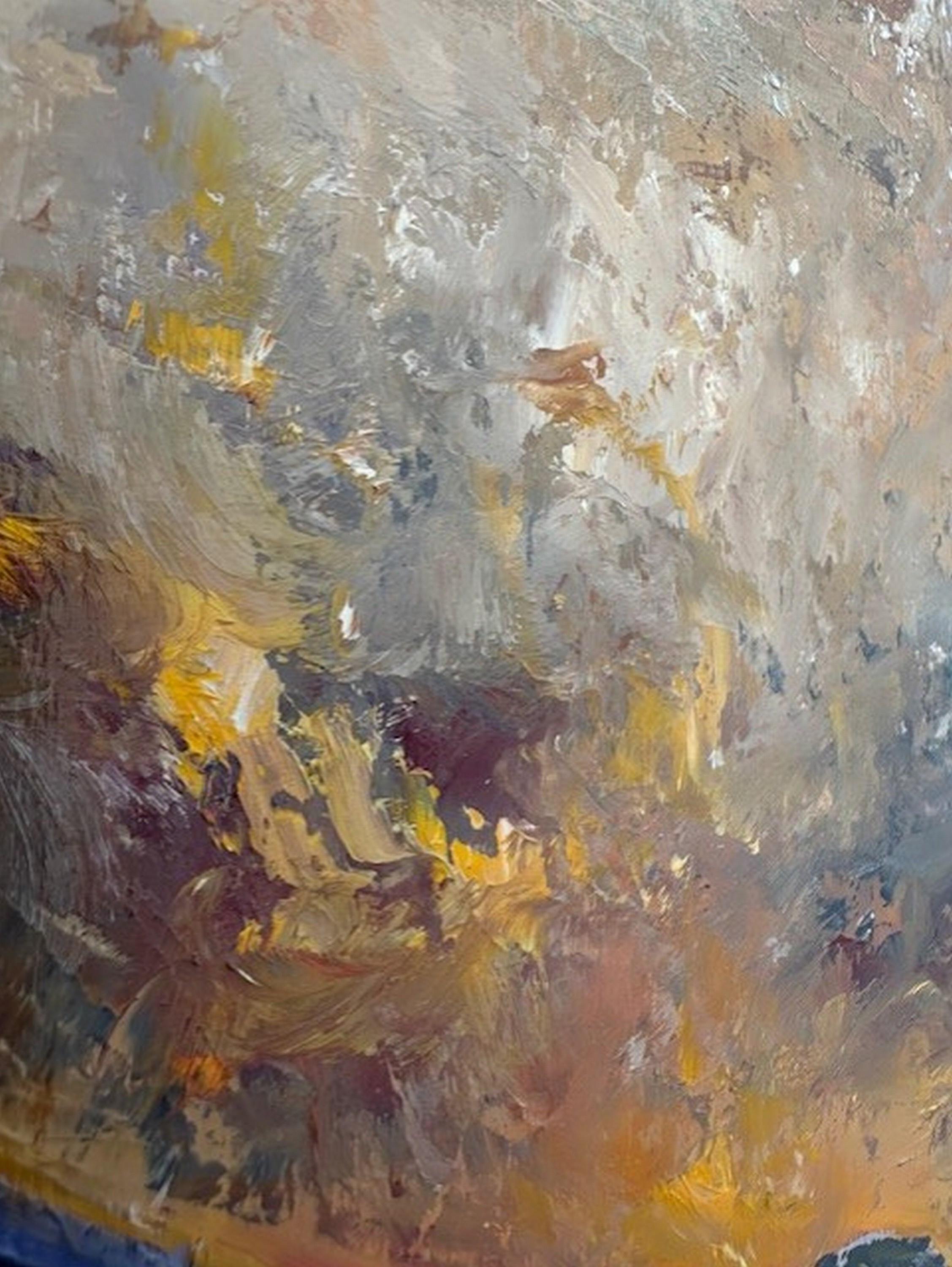 The Mountains (Ölgemälde, Impasto, Impressionismus, Farbenfroh, Ikonisch) im Angebot 1