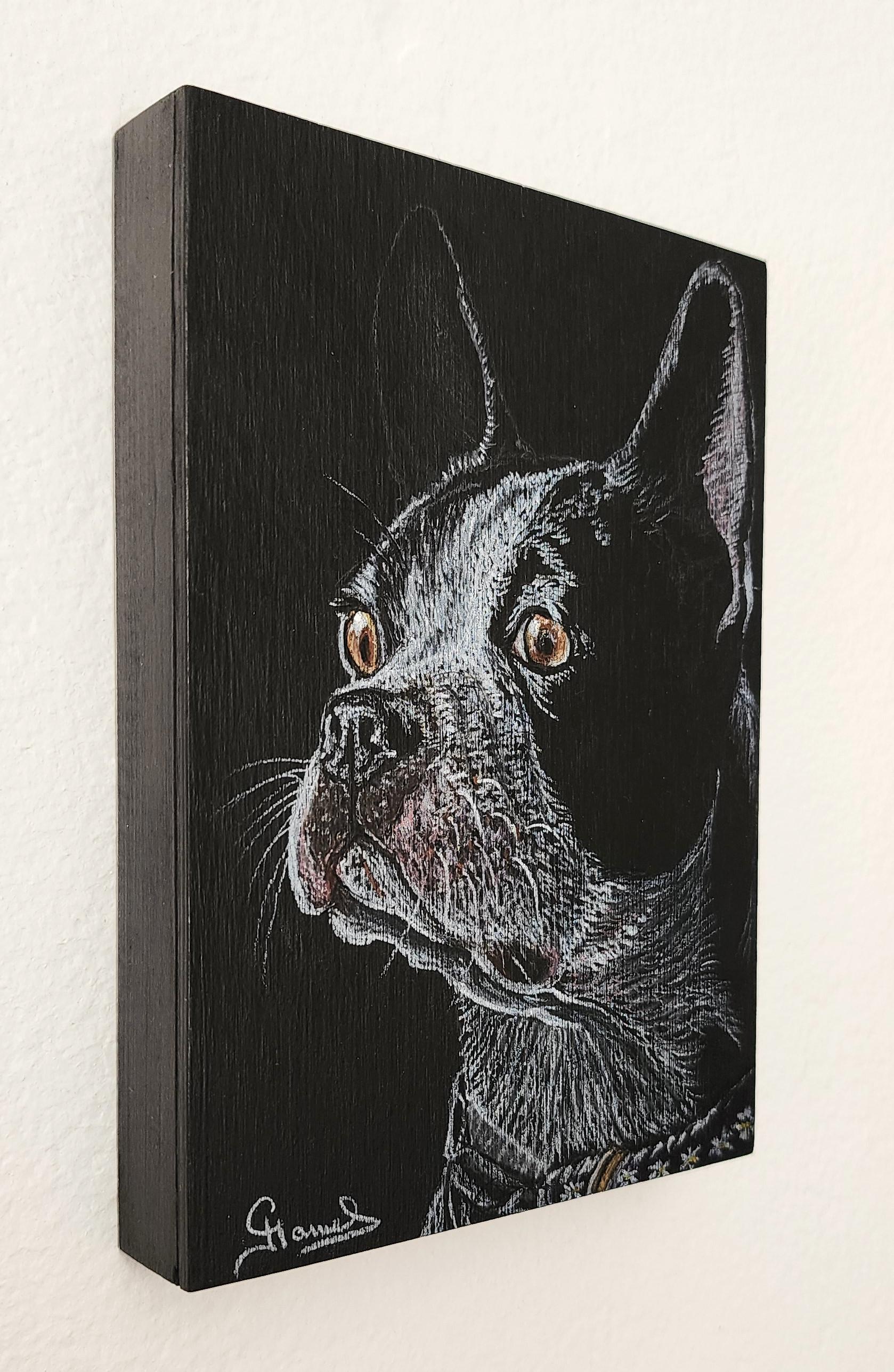 Frenchie (Pet Commissions Welcome!) - Painting by Genevieve Hamel