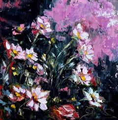 Multiples (Oil Painting, Impasto, Impressionism, Colorful, Pastel, Warm, Daisy)