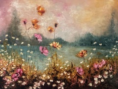 Mística (Pintura al óleo, Impasto, Impresionismo, Colorido, Pastel, Resplandor, Cálido)