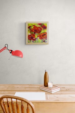 Red Poppies (Oil Painting, Impasto, Impressionism, Colorful, Flower, Positive)