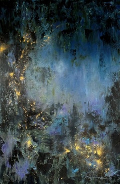 Secret Gardens (Oil Painting, Impasto, Impressionism, Mystical, Glow)