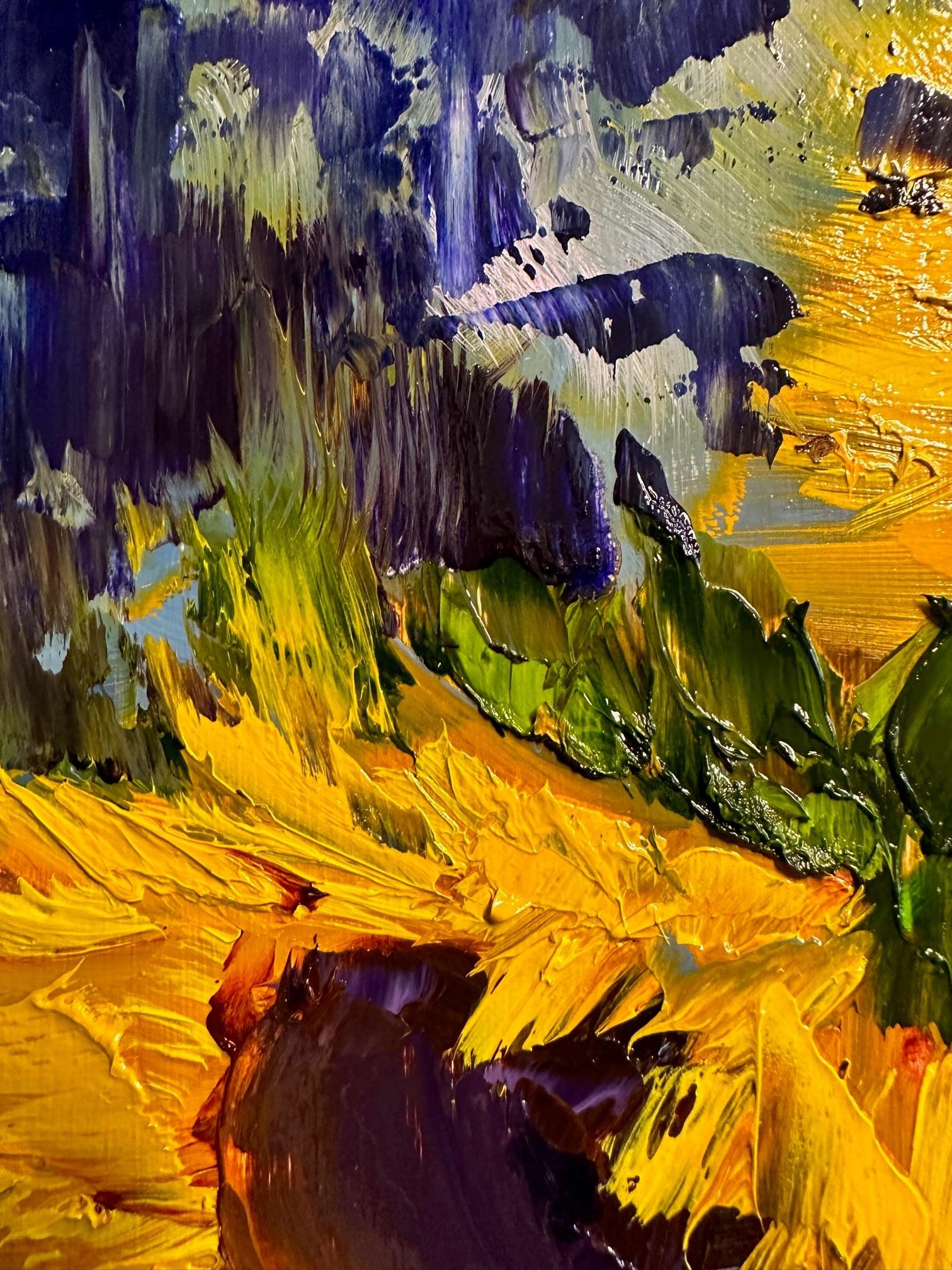 Sun, Sun, Sun (Oil Painting, Impasto, Impressionism, Colorful, van Gogh) 4