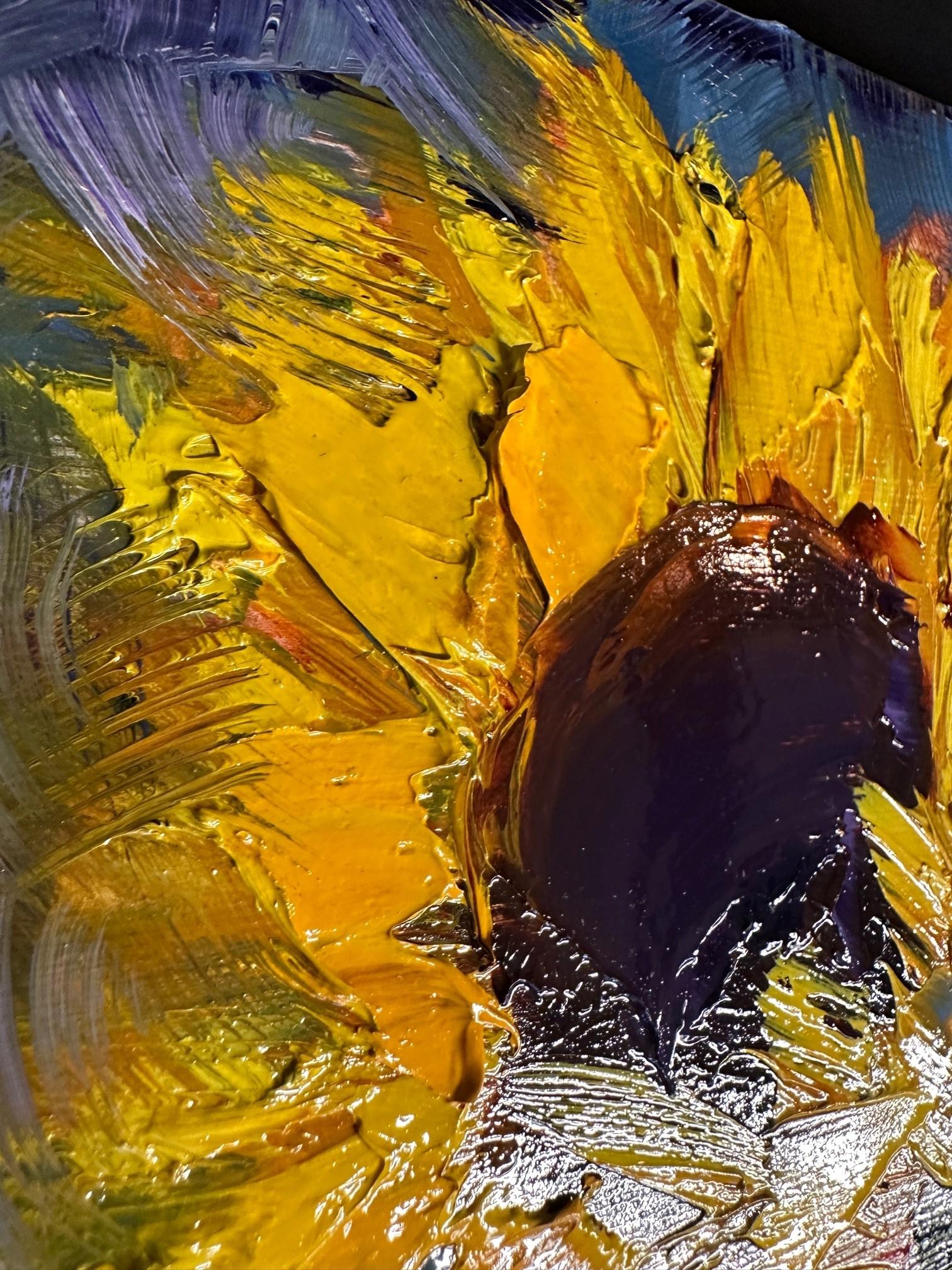 Sun, Sun, Sun (Oil Painting, Impasto, Impressionism, Colorful, van Gogh) 5