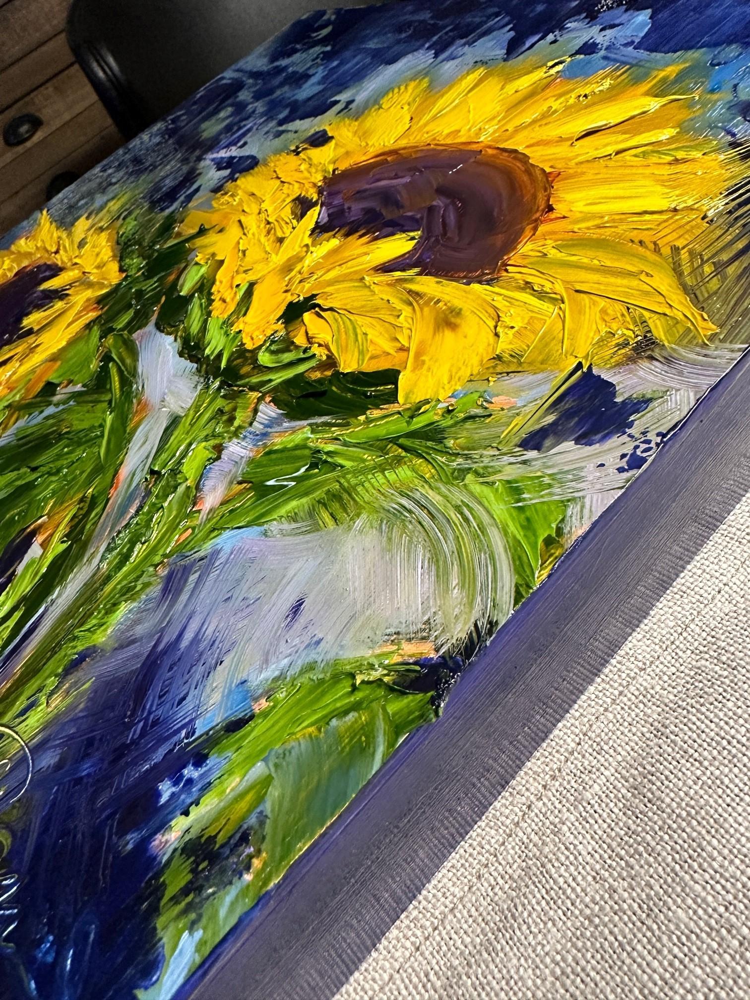 Sun, Sun, Sun (Oil Painting, Impasto, Impressionism, Colorful, van Gogh) 6