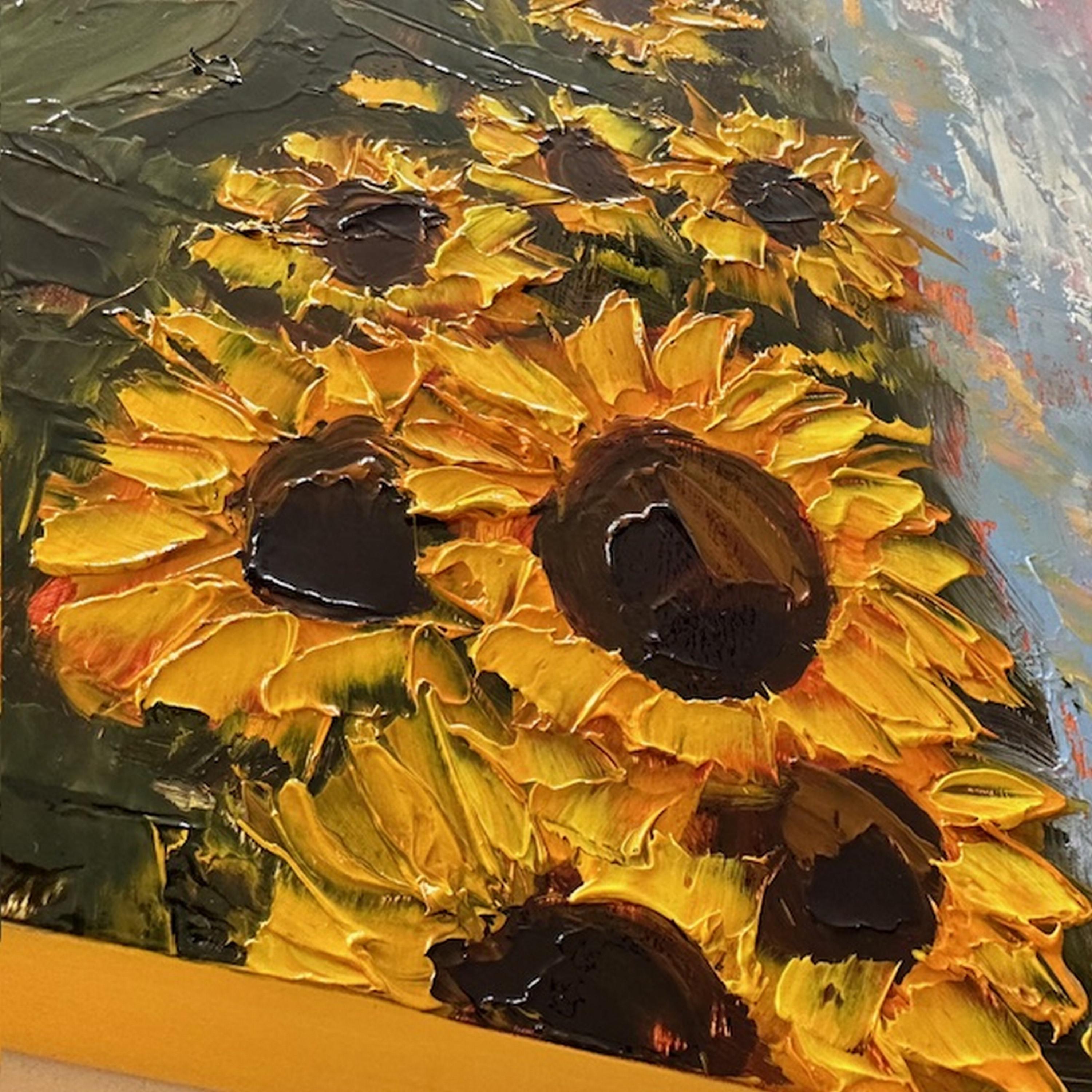 Genevieve Hamel
Jardín de girasoles
Óleo sobre panel de madera
Año: 2024
Tamaño: 30 x 40 x 1,625 pulgadas
Firmado a mano
COA proporcionado

*cableado y listo para colgar


Las pasiones de Genevieve Hamel por el diseño y la naturaleza siempre han