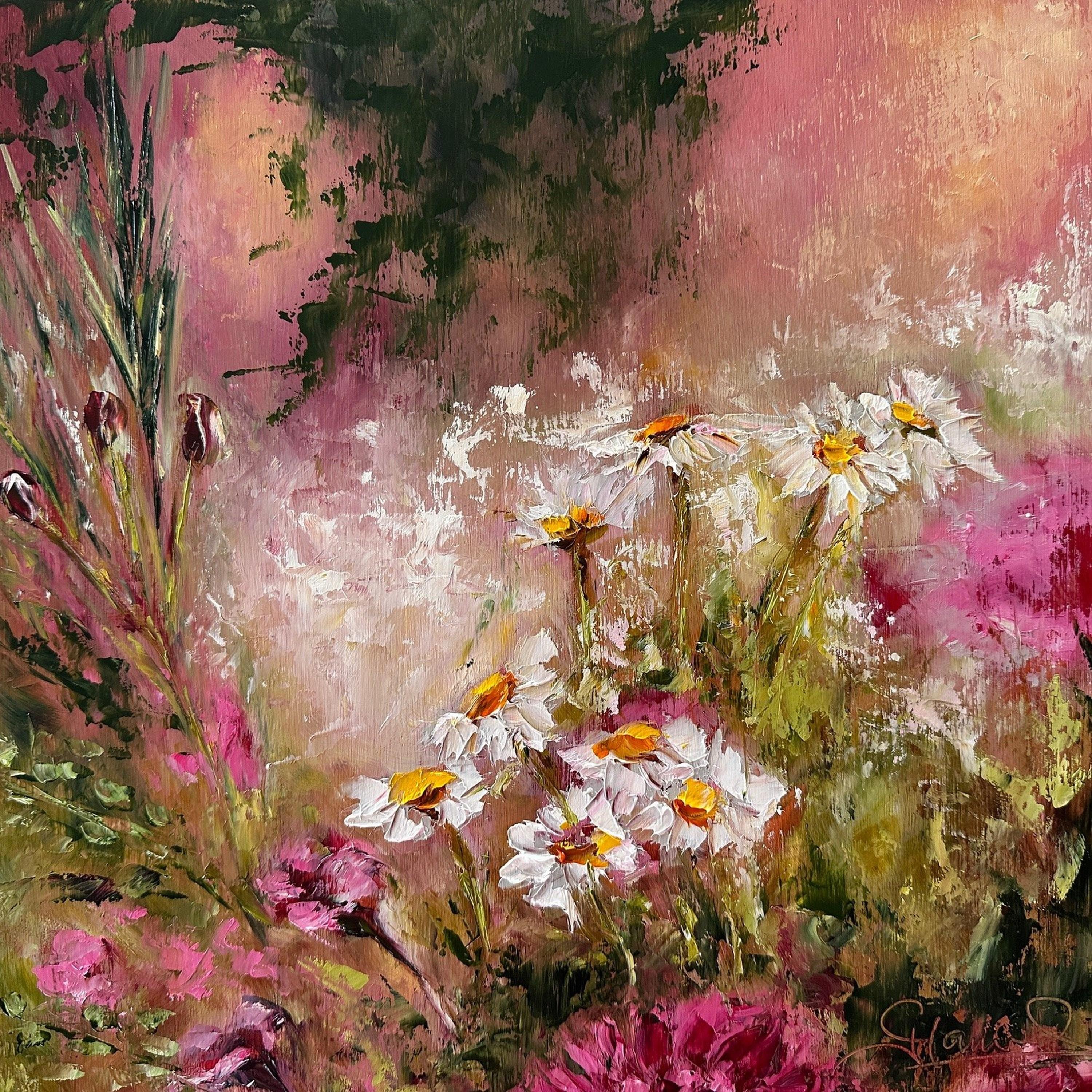 Tú eres mi Luz (Pintura al óleo, Impasto, Impresionismo, Colorido, Vibrante, Cálido)