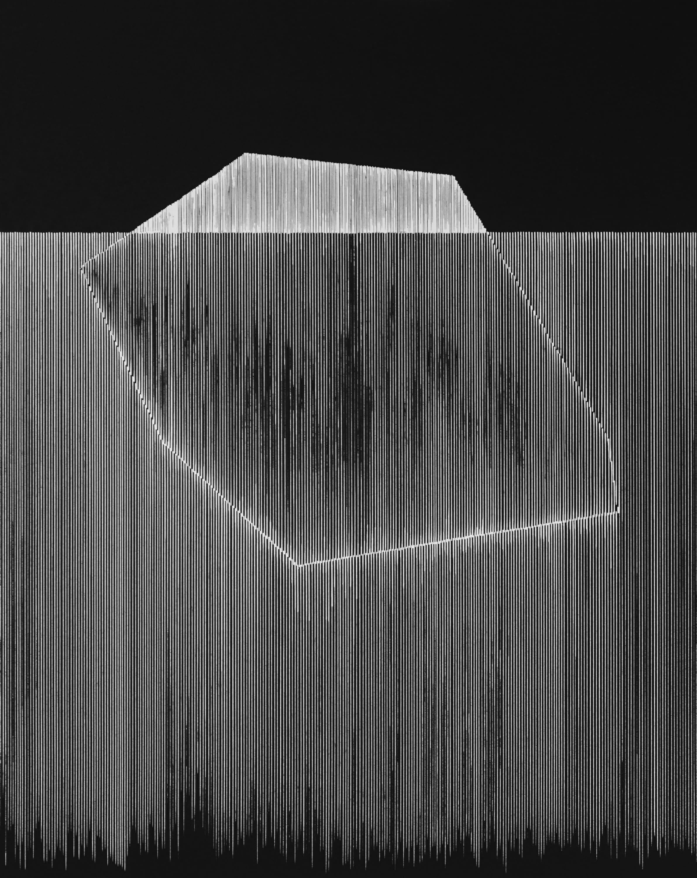 Abstract Print Genevieve L'Heureux - « Adrift IV #3 of 10 » - Eau-forte architecturale en noir et blanc