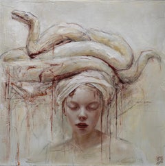 "Carry You" Oil Painting 20" x 20" inch by Genevieve May