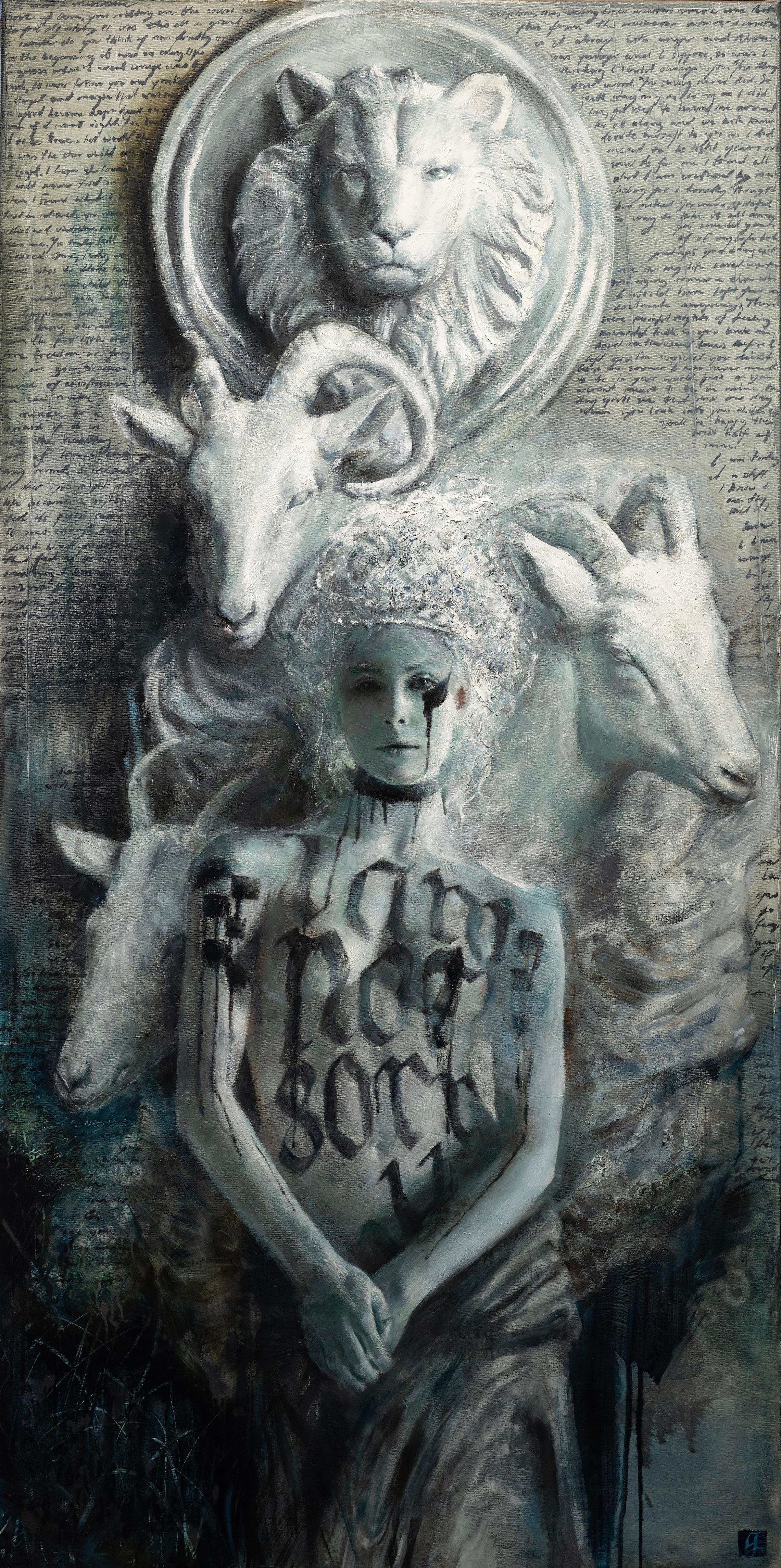 "Nature
s Way" Ölgemälde 72" x 36" Zoll von Genevieve May