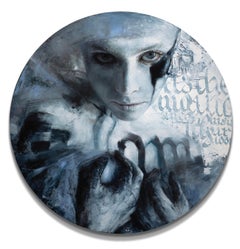 "Orbit" Portrait Oil Painting D 48" inch by Genevieve May