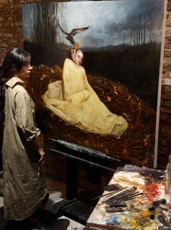 "Severance" Oil Painting 48" x 60" inch by Genevieve May