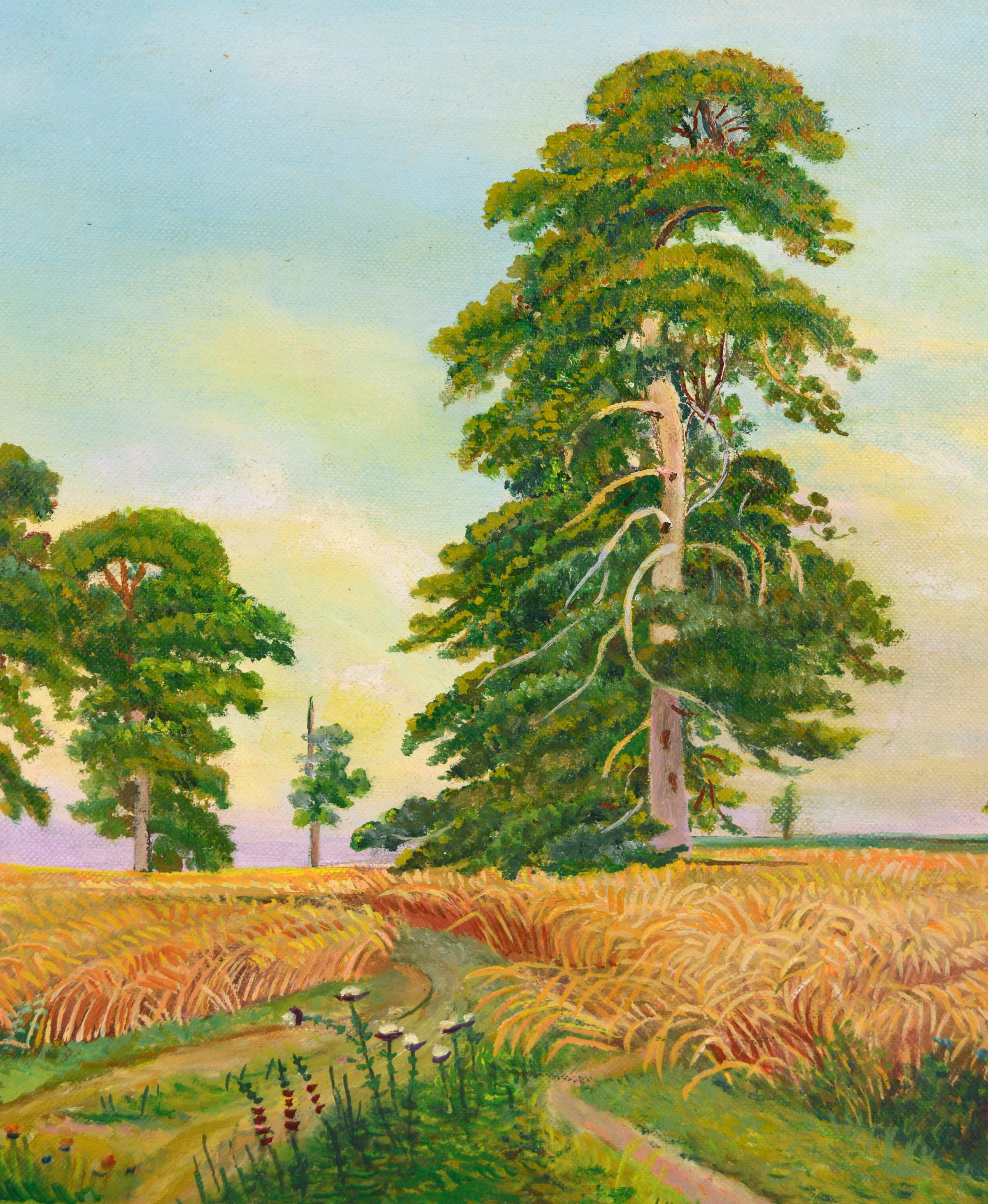 Fields of Wheat Landscape von Genevieve Rogers, Mitte des Jahrhunderts  im Angebot 2